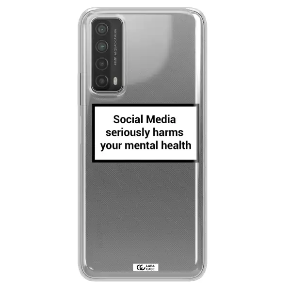 Social Media Harms Huawei P Smart 2021 Clear TPU Case