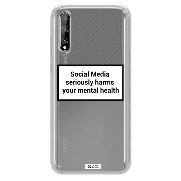 Social Media Harms Huawei P Smart S Clear TPU Case