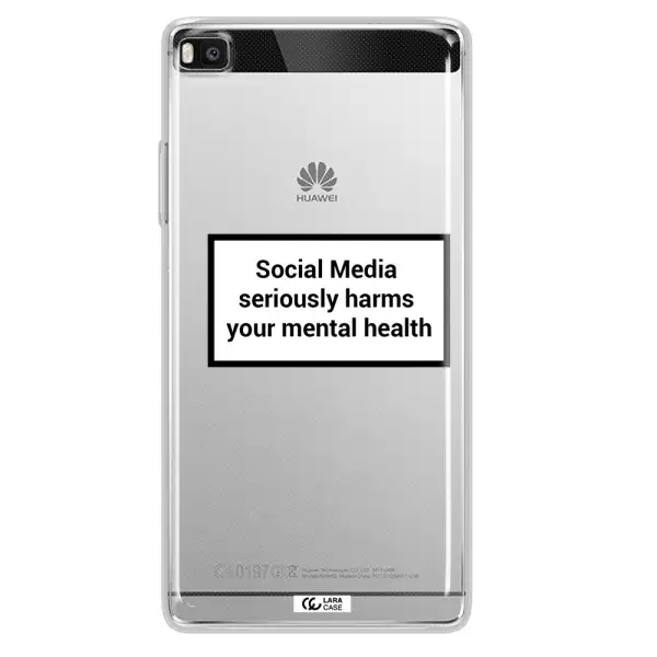 Social Media Harms Huawei P8 Clear TPU Case