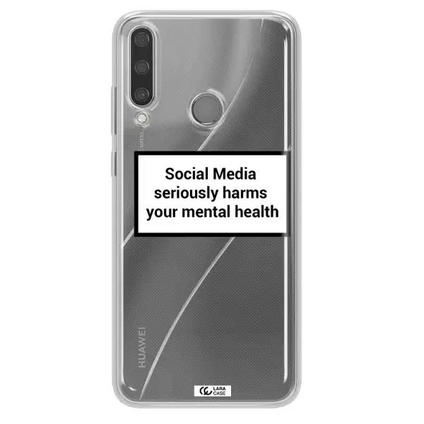 Social Media Harms Huawei Y6P Clear TPU Case