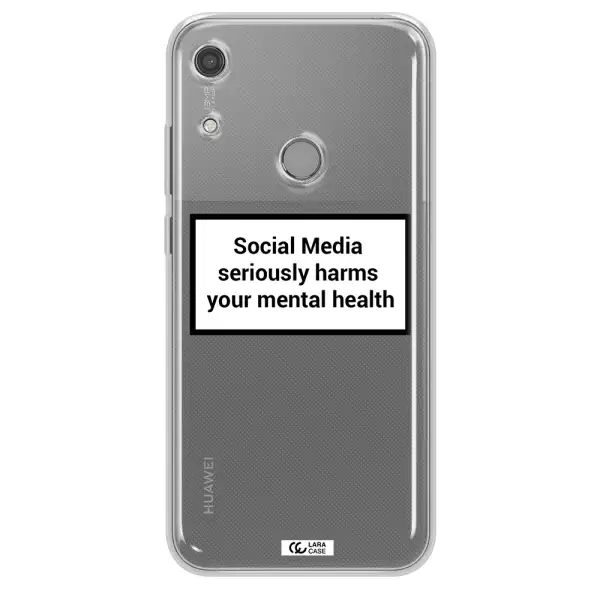Social Media Harms Huawei Y6S Clear TPU Case