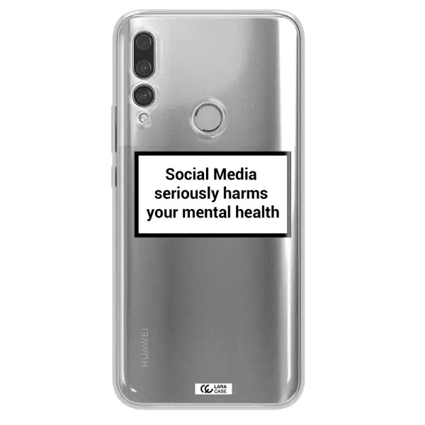 Social Media Harms Huawei Y9 Prime 2019 Clear TPU Case