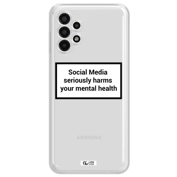 Social Media Harms Samsung A13 4g Clear TPU Case