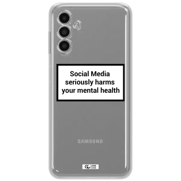 Social Media Harms Samsung A13 5G Clear Tpu Case