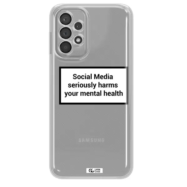 Social Media Harms Samsung A23 5G Clear Tpu Case
