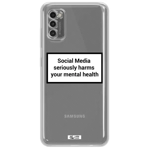 Social Media Harms Samsung A41 Clear Tpu Case