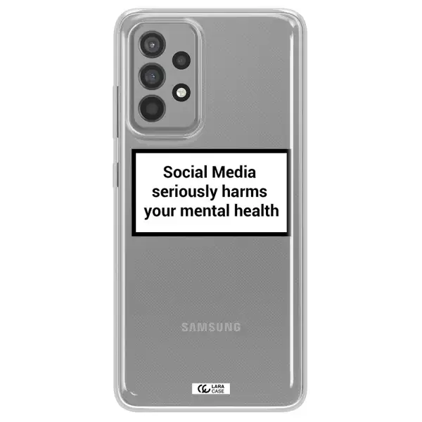 Social Media Harms Samsung A52 Clear TPU Case
