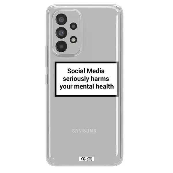 Social Media Harms Samsung A53 Clear TPU Case