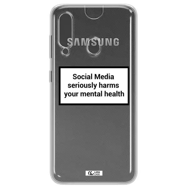 Social Media Harms Samsung A60 Clear TPU Case