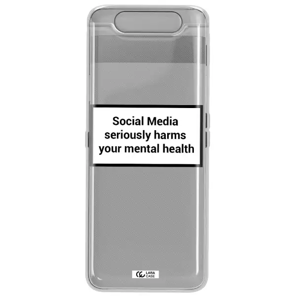 Social Media Harms Samsung A80 Clear TPU Case