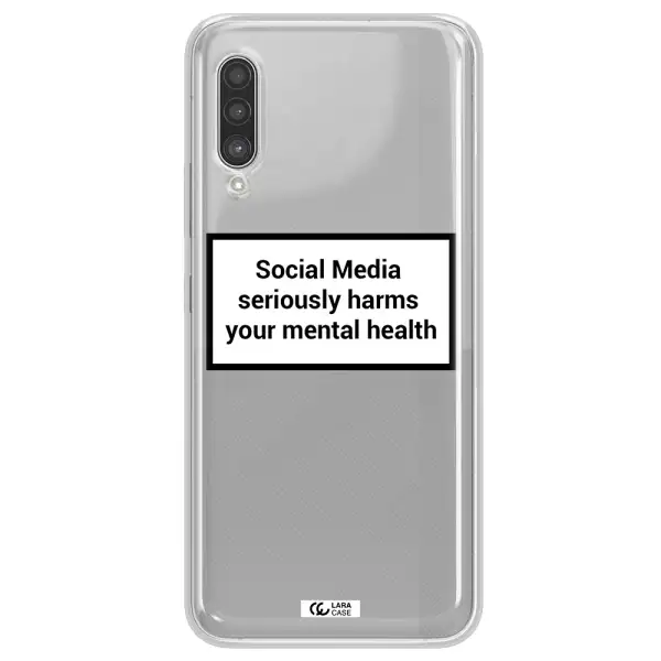 Social Media Harms Samsung A90 Clear TPU Case