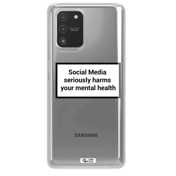 Social Media Harms Samsung A91 Clear TPU Case