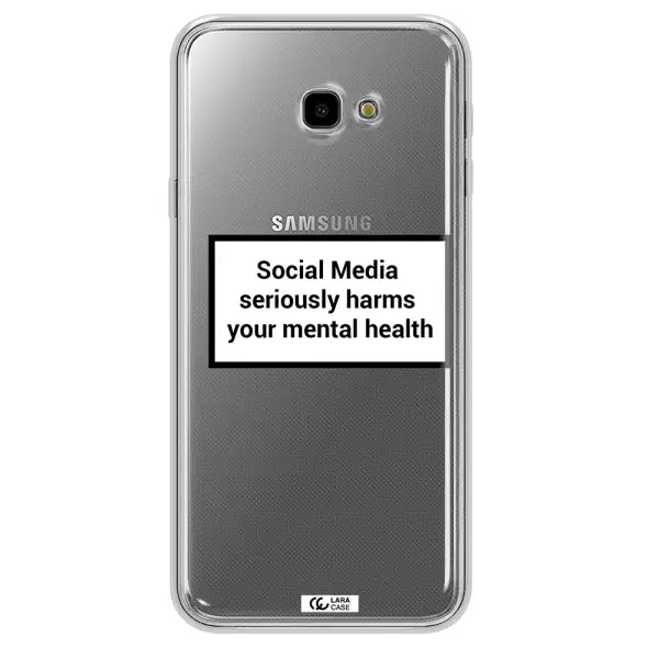 Social Media Harms Samsung J4 Plus Clear TPU Case