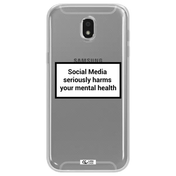 Social Media Harms Samsung J5 2017 Clear TPU Case
