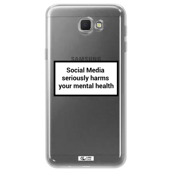 Social Media Harms Samsung J5 Prime Clear TPU Case