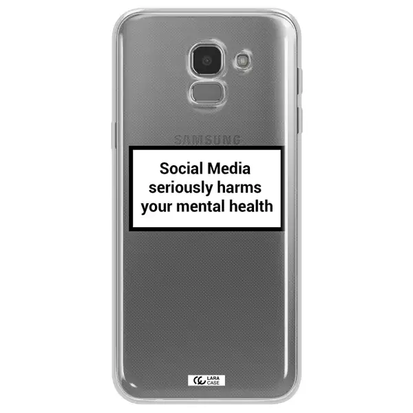 Social Media Harms Samsung J6 Clear TPU Case