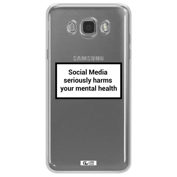 Social Media Harms Samsung J7 2016 Clear TPU Case