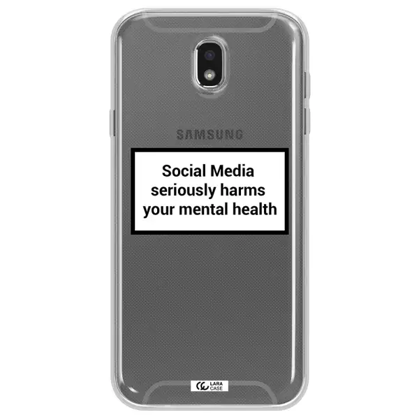 Social Media Harms Samsung J7 Pro Clear TPU Case