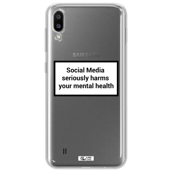 Social Media Harms Samsung M10 Clear TPU Case