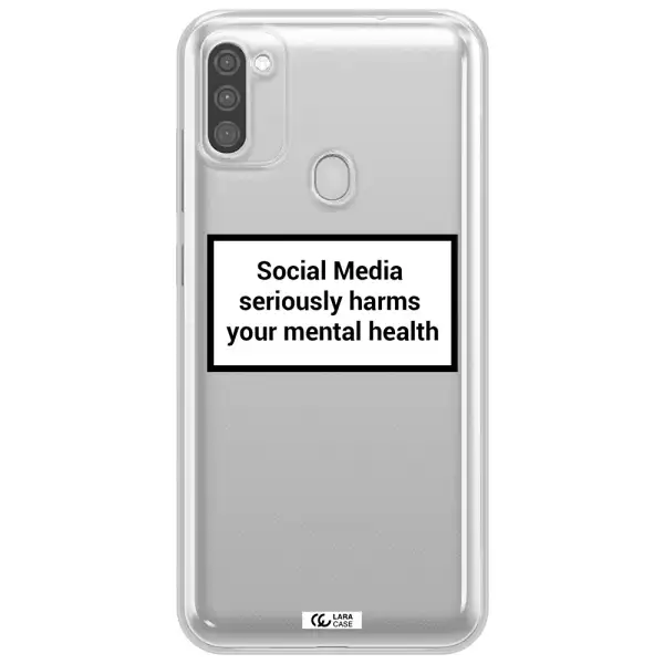 Social Media Harms Samsung M11 Clear TPU Case