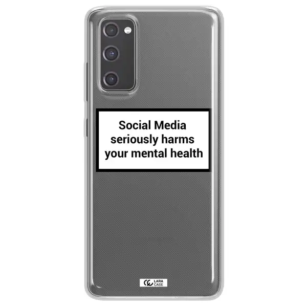 Social Media Harms Samsung S20 Fe Clear TPU Case