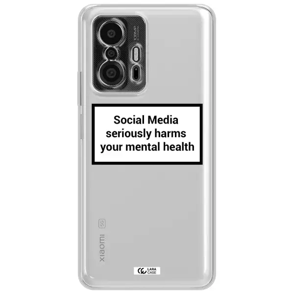Social Media Harms Xiaomi 11T Pro Clear Tpu Case