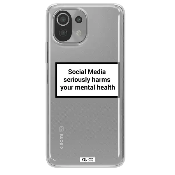 Social Media Harms Xiaomi Mi 11 Lite Clear TPU Case