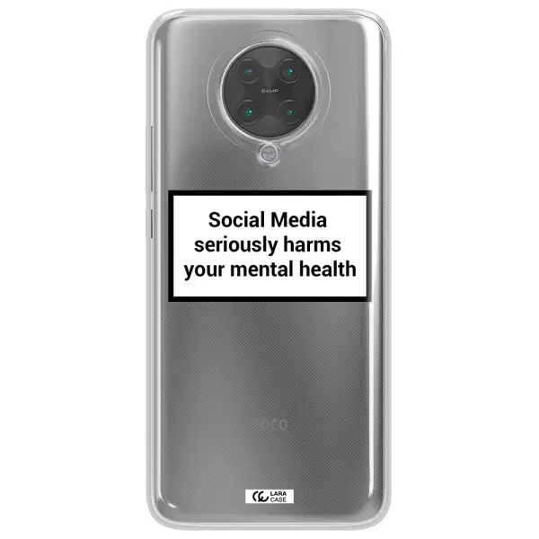 Social Media Harms Xiaomi Poco F2 Pro Clear TPU Case