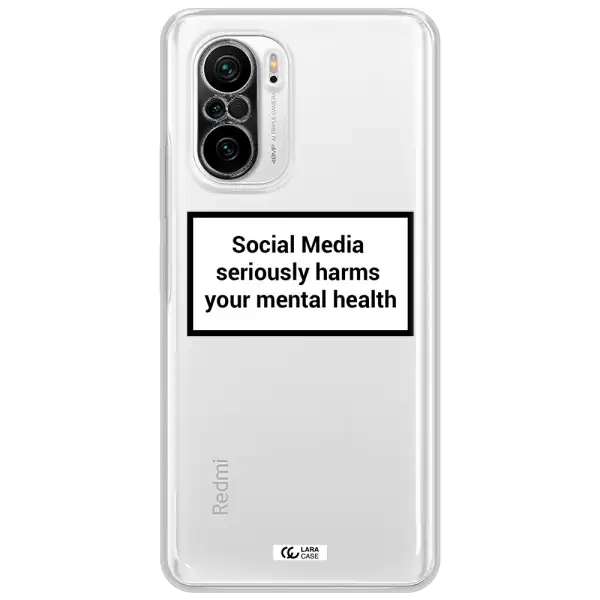 Social Media Harms Xiaomi Poco F3 Clear Tpu Case