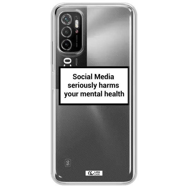 Social Media Harms Xiaomi Poco M4 Pro 5G Clear Tpu Case