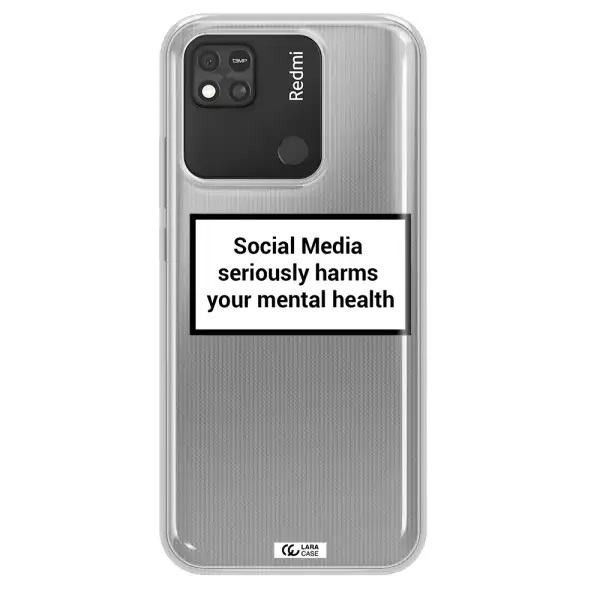 Social Media Harms Xiaomi Redmi 10A Clear TPU Case