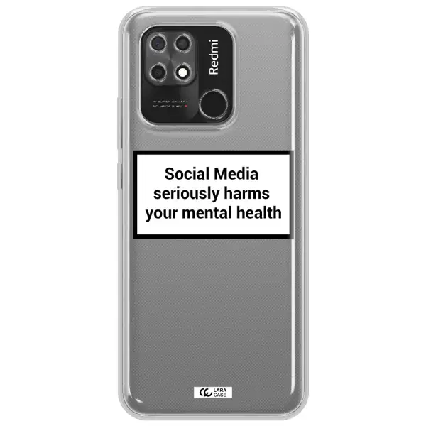 Social Media Harms Xiaomi Redmi 10C Clear TPU Case