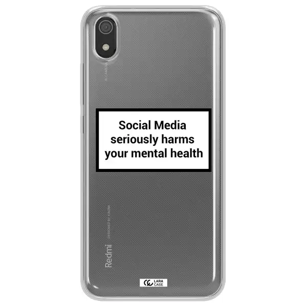 Social Media Harms Xiaomi Redmi 7A Clear TPU Case