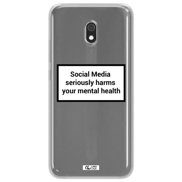 Social Media Harms Xiaomi Redmi 8A Clear TPU Case