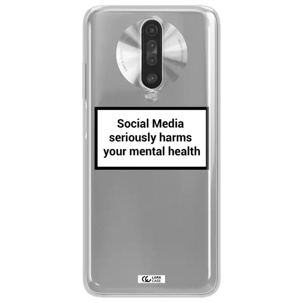 Social Media Harms Xiaomi Redmi K30 Clear TPU Case