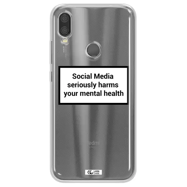 Social Media Harms Xiaomi Redmi Note 7 Clear TPU Case