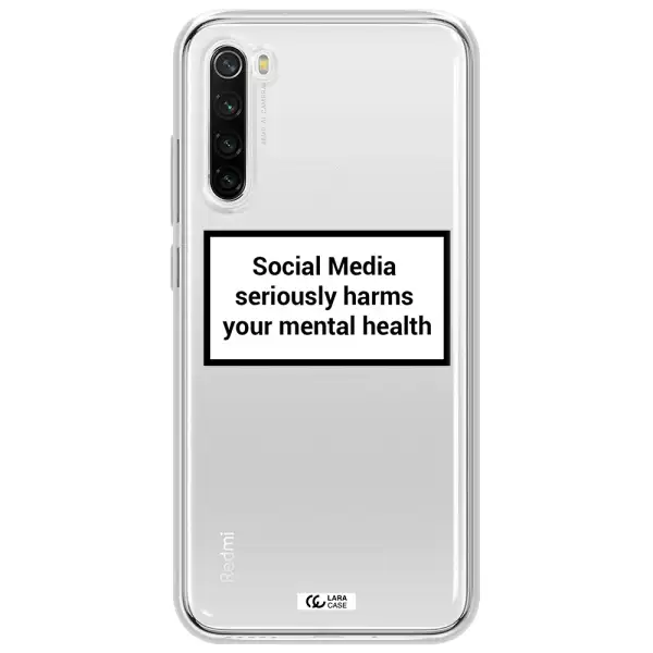 Social Media Harms Xiaomi Redmi Note 8T Clear Tpu Case