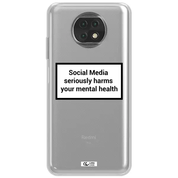 Social Media Harms Xiaomi Redmi Note 9T Clear Tpu Case