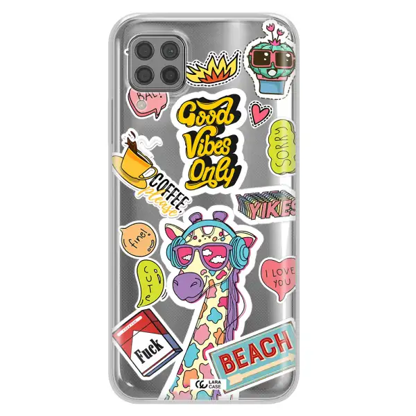 Giraffe Sticker Huawei P40 Lite Clear TPU Case