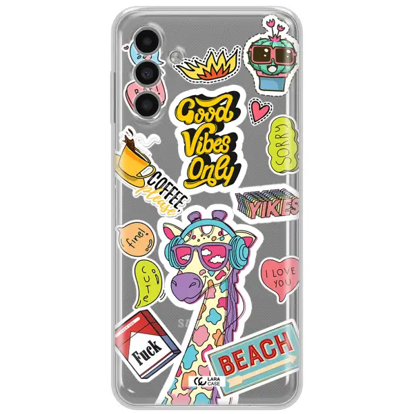 Giraffe Sticker Samsung A13 5G Clear Tpu Case