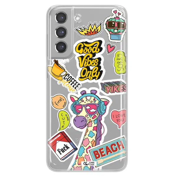 Giraffe Sticker Samsung A21 Fe Clear TPU Case