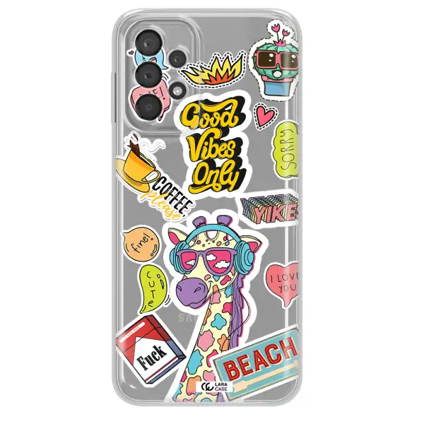 Giraffe Sticker Samsung A23 5G Clear Tpu Case