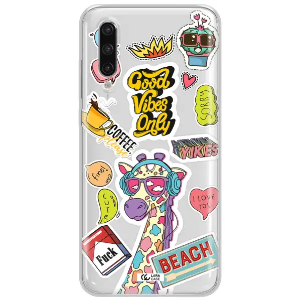 Giraffe Sticker Xiaomi Mi 9 Lite Clear Tpu Case