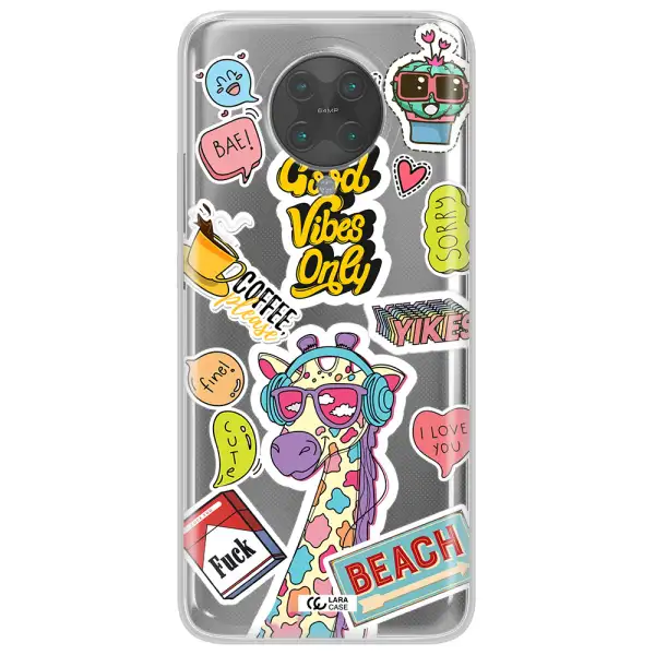 Giraffe Sticker Xiaomi Poco F2 Pro Clear TPU Case
