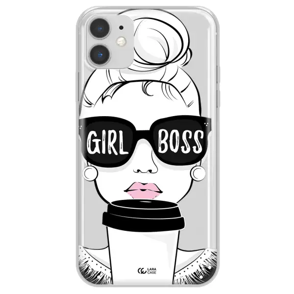 Girl Boss Apple iPhone 11 Clear TPU Case
