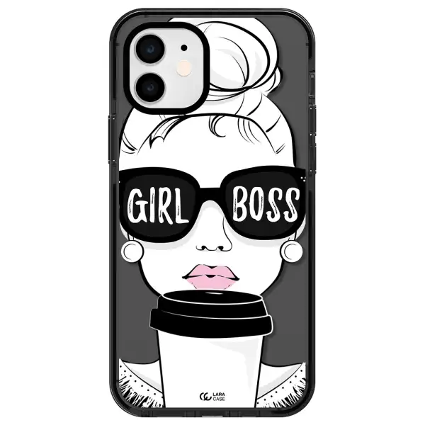 Girl Boss Apple iPhone 11 impact Smoke Black Case