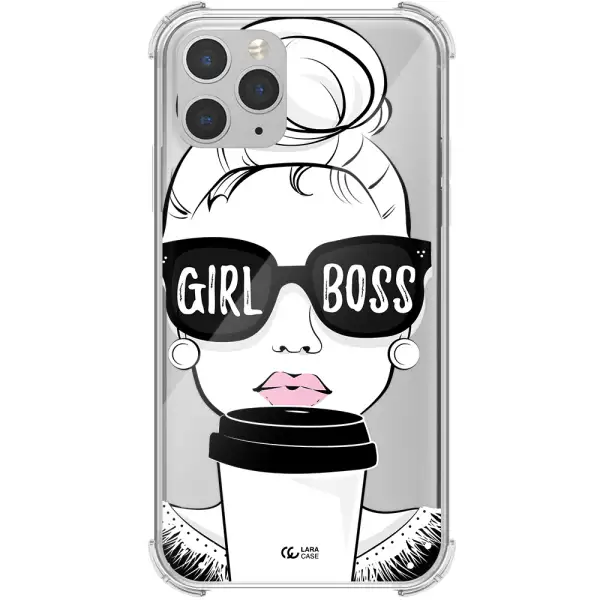 Girl Boss Apple iPhone 11 pro Clear PC Case
