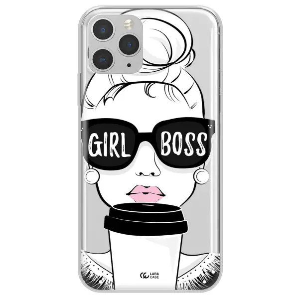 Girl Boss Apple iPhone 11 pro Clear TPU Case
