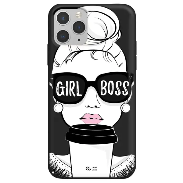 Girl Boss Apple iPhone 11 pro Silicone black Case