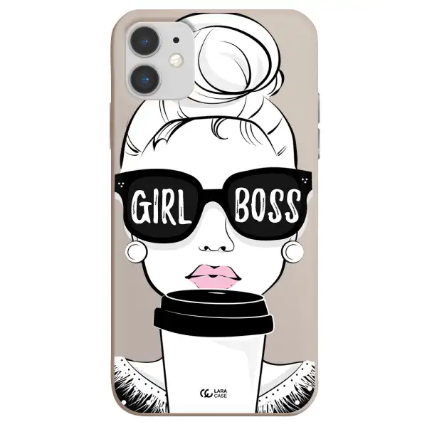 Girl Boss Apple iPhone 11 Silicone Stone Case